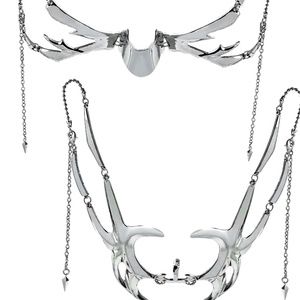 Unisex Metal Alien Face Mask
